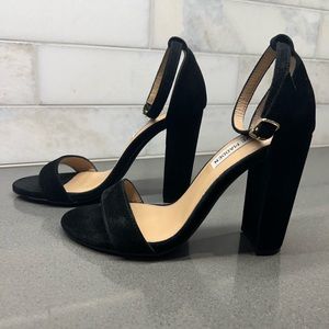 Steve Madden Carrson Black Suede Heel - USA W6.5 EUR 37
